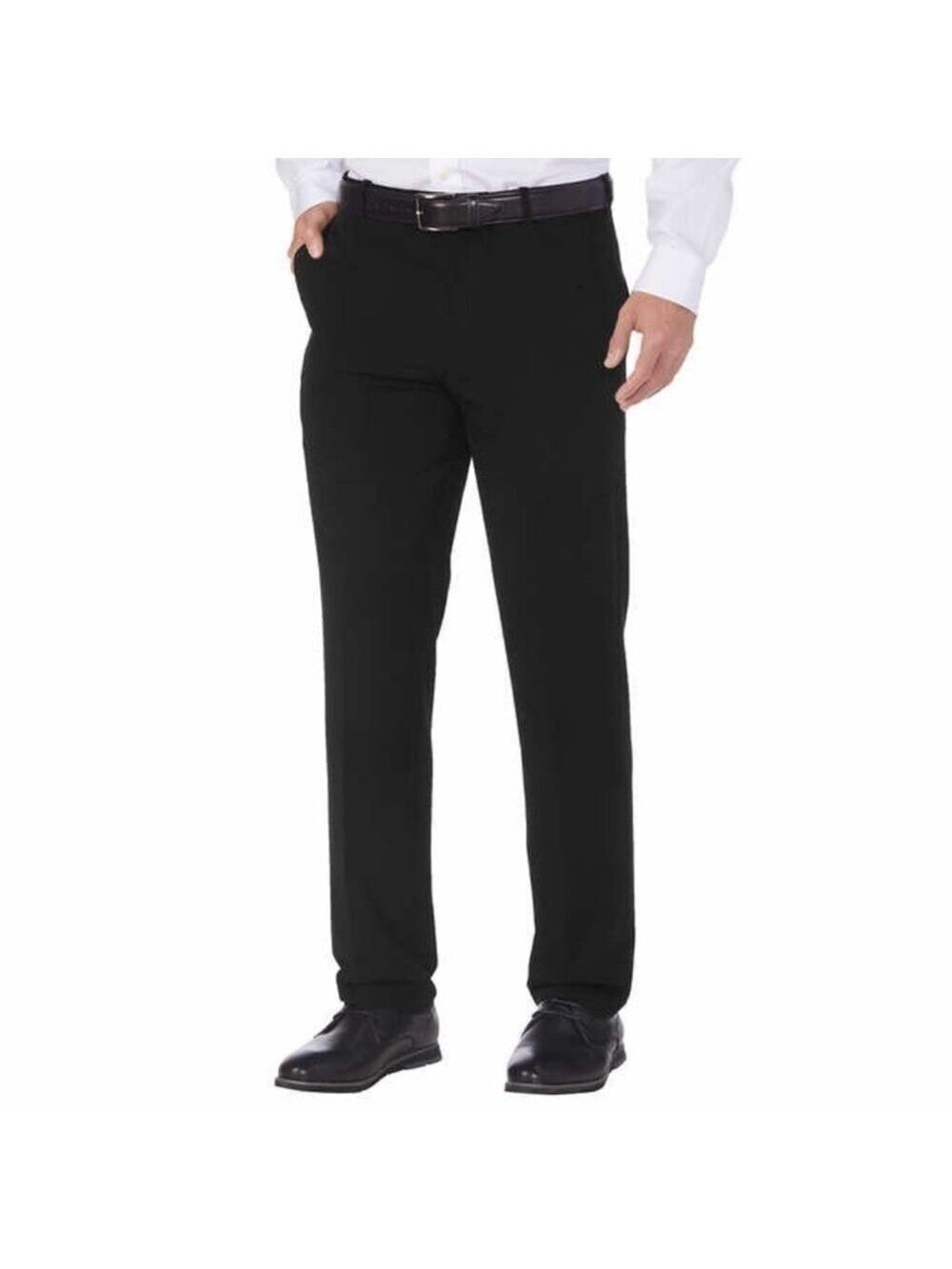 NWT-Izod Performance Stretch Non-Iron ComfortFlex Straight Black Dress Pants